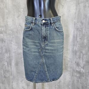 Vintage 90s Y2K Calvin Klein Jeans Womens‎ 6 Denim Straight Pencil Skirt